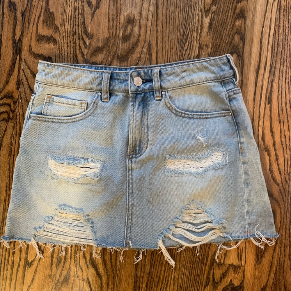Pacsun Light Blue Jean Denim Skirt